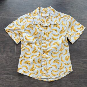 Tucker + Tate Yellow Banana Print Casual Shirt